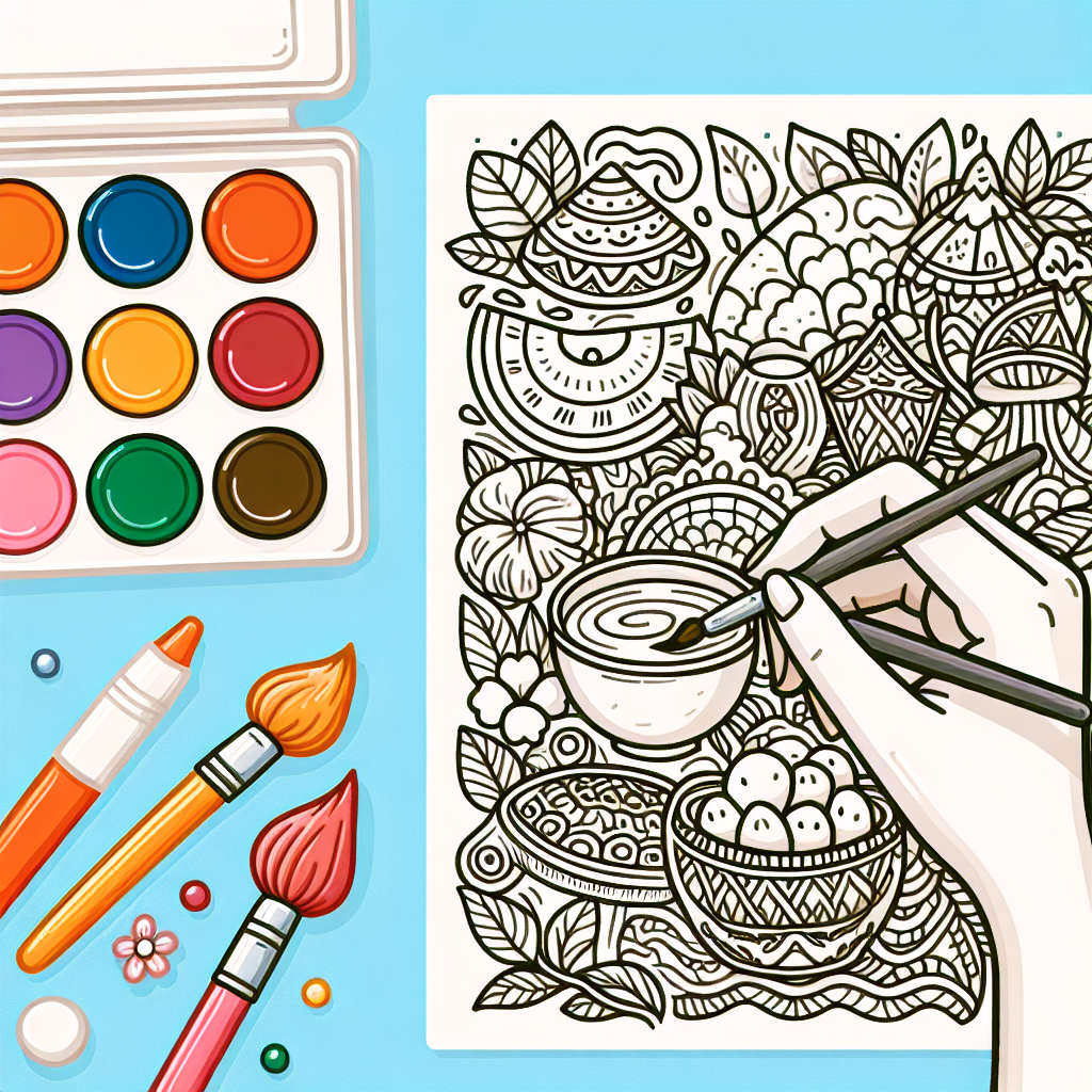 Kreativitas Melalui Mewarnai Gambar Makanan Tradisional Indonesia yang